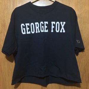George Fox crop shirt